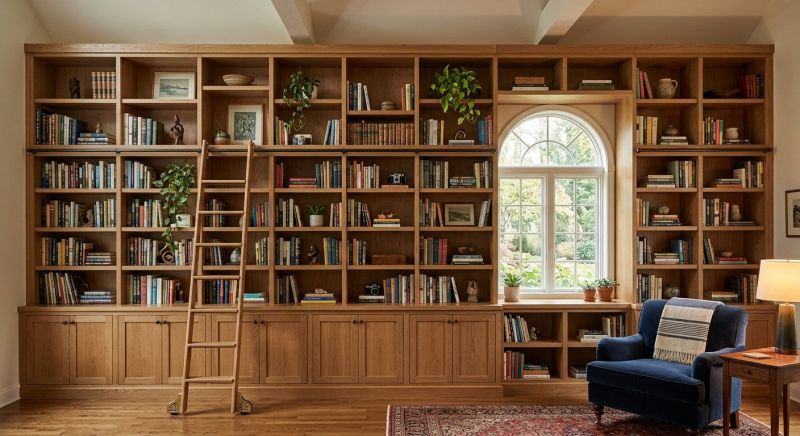 Built In Bookshelves Installation in Winston Salem, NC