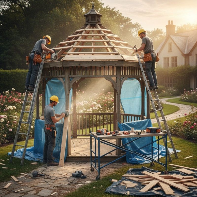 Gazebo Roof Repair in Overland Park, KS