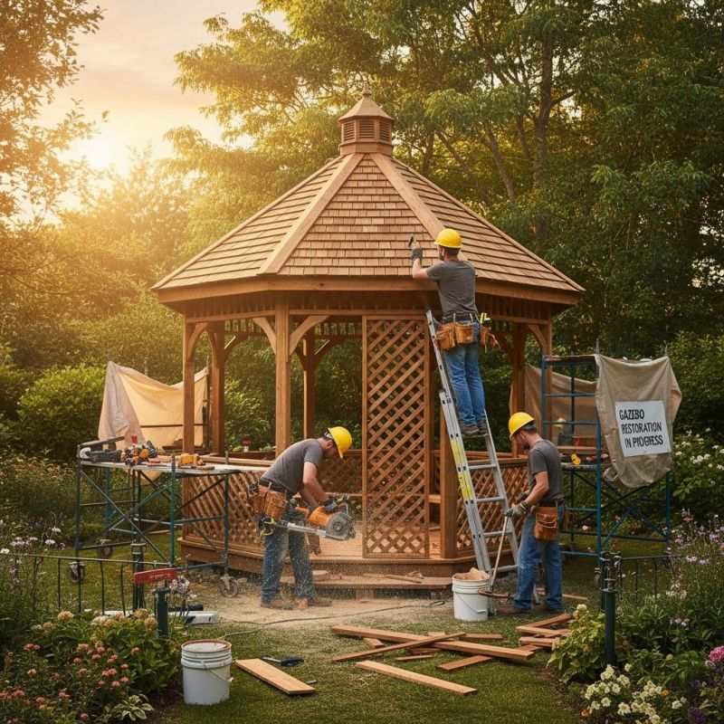Gazebo Roof Repair in Kansas City, KS