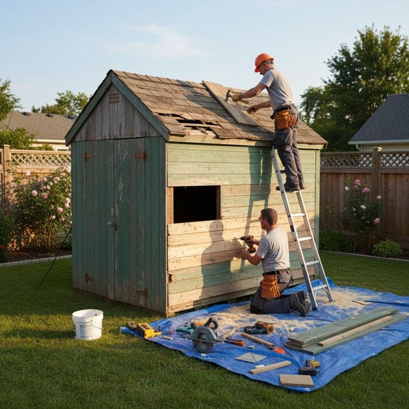 Shed Roof Repair in Wilmington, NC